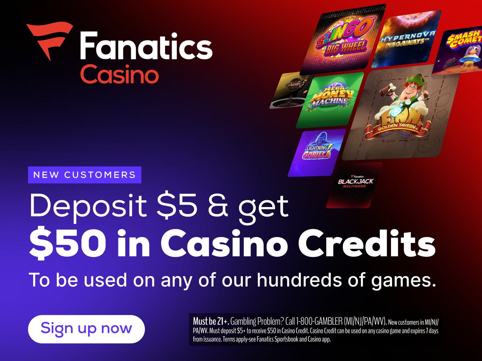 Fanatics Casino Offers Unique $1,000 Credit or Up to 1,000 Free Spins Bonus